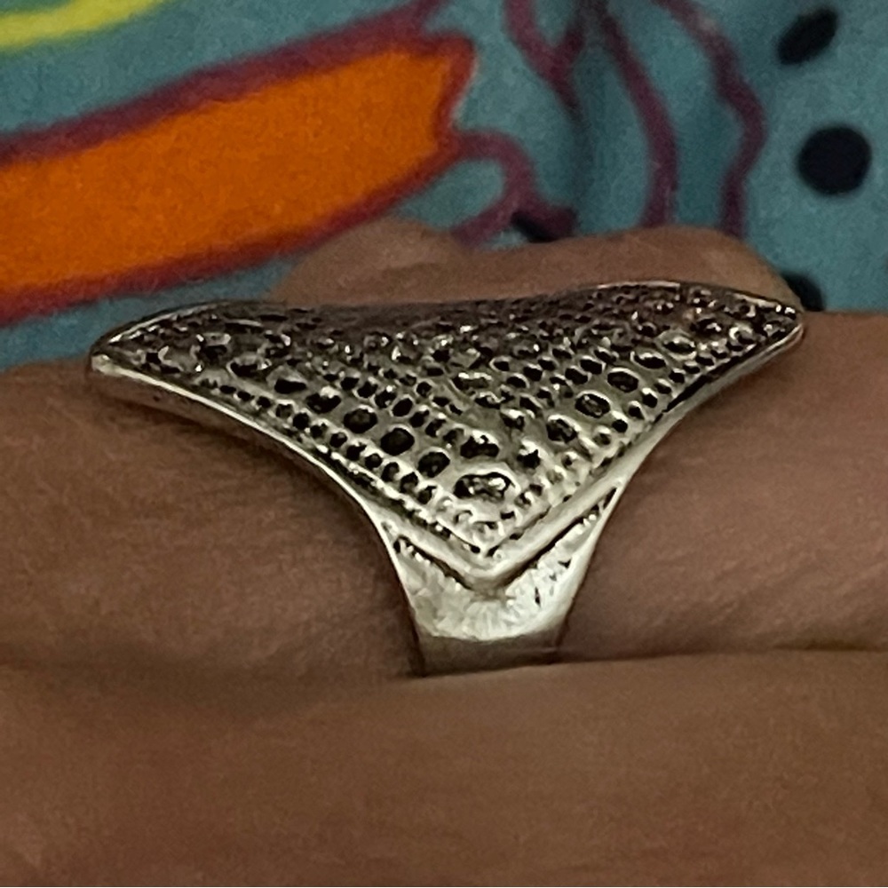 New Vintage Style Mesh Design Handmade Unisex Celtic Boho Sterling Silver Ring - Picture 5 of 11